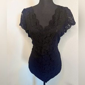Express Black Lace Body Suit